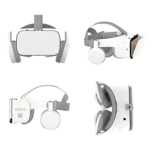 VR Headst for Phone, VR Glasses IMAX 110°FOV Foldable Virtual Reality Headsets for iPhone Samsung 4.7-6.2 inch iOS Android Remote Controller for Movies & Video Games