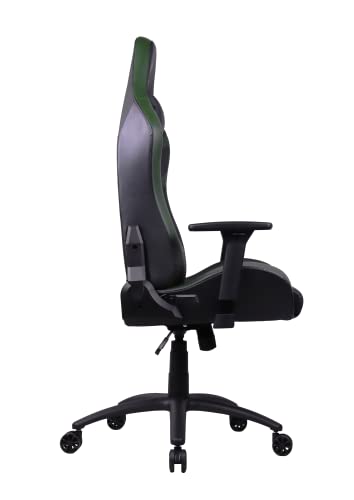 Oversteel - DIAMOND Professional Gaming Chair Leatherette, 3D Armrests, Height Adjustable, Reclining 180º, Gas Piston Class 4, Up to 150Kg, Color Green