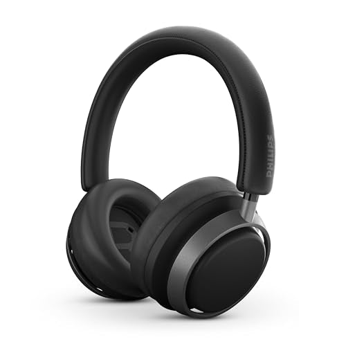 PHILIPS Fidelio L4 Noise Cancelling Over-Ear Wireless Bluetooth Headphones - Superior Call Quality, Voice Assistant Compatible with up to 50 Hours Music Play Time - Black