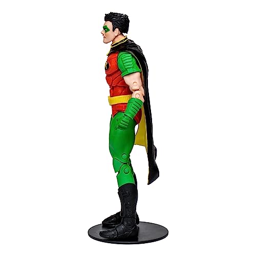 McFarlane Toys, DC Multiverse Robin Tim Drake (Robin: Reborn) 7-inch Action Figure, includes Collectible Unique Collector Character Card, Multicolour – Ages 12+