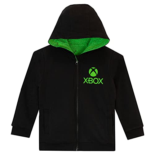 Xbox Boys Reversible Hoodie Gaming Black 5-6 Years