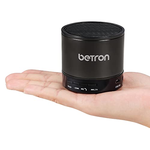Betron KBS08 Bluetooth Speaker, Wireless, Portable, Mini, Titanium
