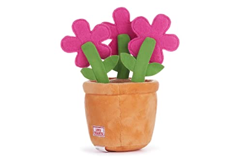 Swizzels Love Hearts 18CM (7-inch) Felicity Flowerpot "Blooming Amazing" Plush Soft Toy, 38012, Yellow,orange,pink