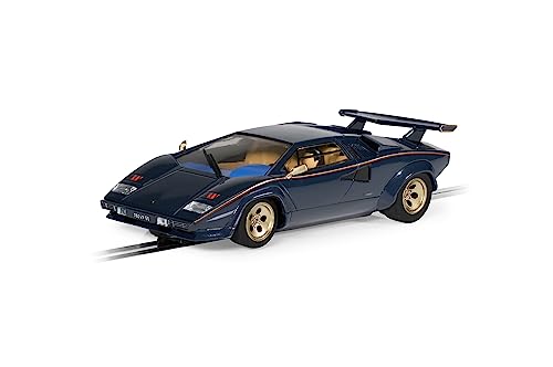 Scalextric C4411 Lamborghini Countach - Walter Wolf - Blue And Gold Cars - Street & Rally