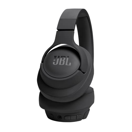 JBL Tune 720BT Wireless On-Ear Headphones, with JBL Pure Bass Sound, Bluetooth 5.3, Hands-Free Calls, Audio Cable and 76-Hour Battery Life, in Black