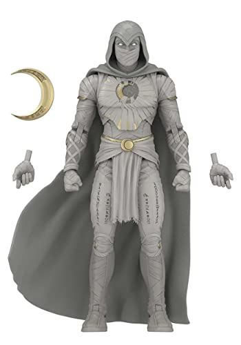 Marvel Hasbro Legends Series Disney Plus Moon Knight MCU Series Action Figure 15-cm Collectible Toy, includes 4 accessories, Multicolour (F3858)