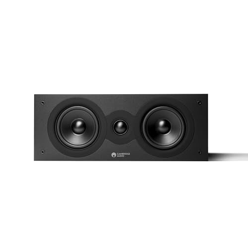 Cambridge Audio SX70 - Single Passive Wired Centre Speaker for Home Cinema System - Optimised for Smooth and Even Frequency Response - Matte Black