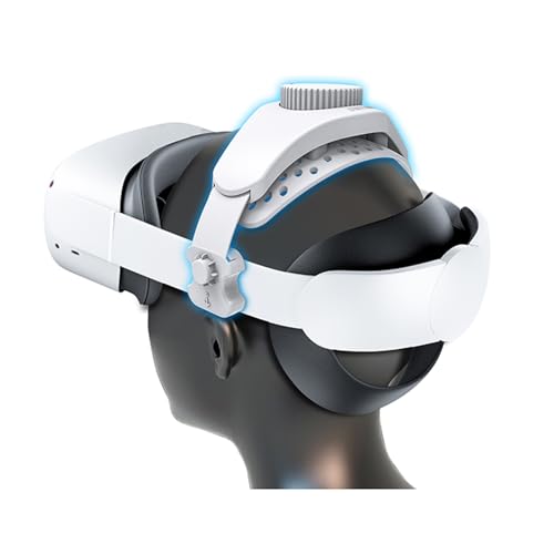 VR Head Strap Compatible with Quest3/Quest2/Quest-Pro/Pico4/Pico4-Pro VR Headset Reduce Head Pressure Accessories, Adjustable VR Headband Enhanced Comfort & Gaming Immersion (439B)