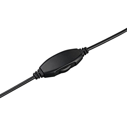 Thomson HED4407 TV headphones, over-ear, long cable, 6.3 mm adapter, black