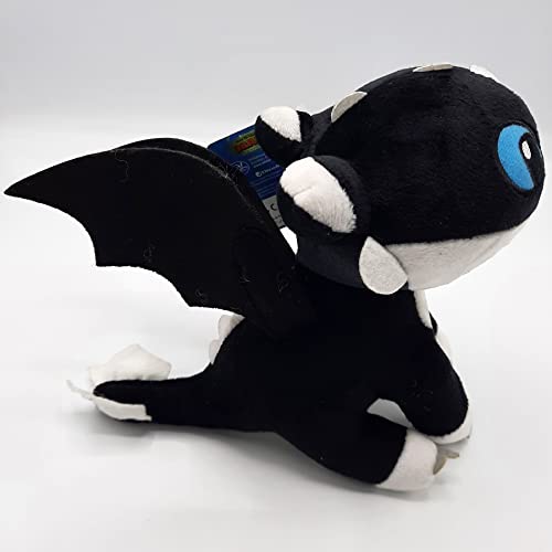 How To Train Your Dragons - Plush toy baby Dragon black with blue eyes 10"/26cm Super soft quality (760017685)