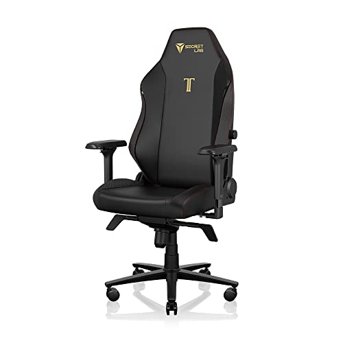 Secretlab TITAN Evo 2022 Stealth Gaming Chair - Reclining - Ergonomic & Comfortable Computer Chair with 4D Armrests - Magnetic Head Pillow & 4-way Lumbar Support - Black - Hybrid Leather