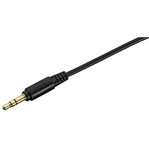 Thomson HED4407 TV headphones, over-ear, long cable, 6.3 mm adapter, black