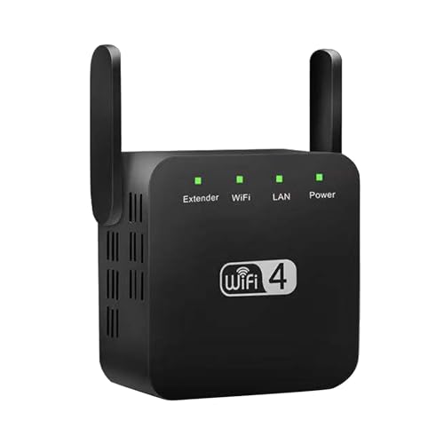 1200m Wireless WiFi Network Signal Amplifier Wireless Reception Amplifier 2.4G Repeater Smart Home Gadgets Must Have (Black, 1)