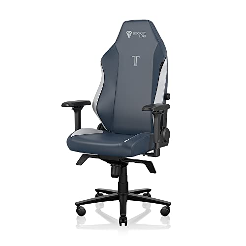 Secretlab TITAN Evo 2022 Royal Gaming Chair - Reclining - Ergonomic & Comfortable Computer Chair with 4D Armrests - Magnetic Head Pillow & 4-way Lumbar Support - Blue - Hybrid Leather