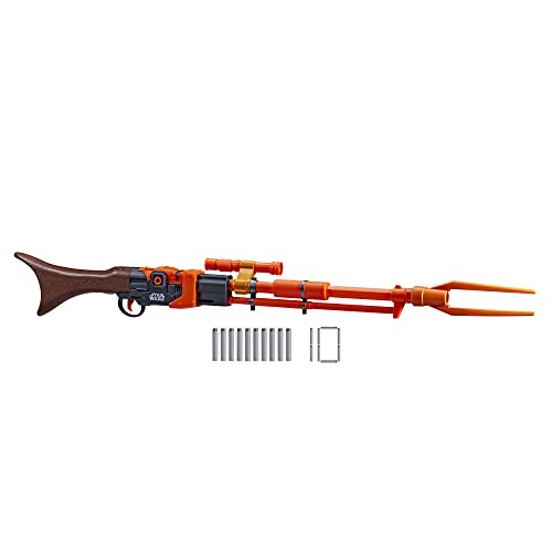 NERF Star Wars Amban Phase-Pulse Blaster, The Mandalorian, Scope, 10 Official Elite Darts, Breech Load, 50.25 Inches Long