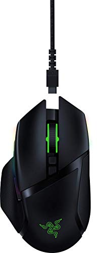 Razer Basilisk Ultimate - Wireless Gaming Mouse with 11 Programmable Buttons (Optical 20k Focus+ Sensor, Optical Mouse Switch, RGB Chroma, Customisable Scroll Wheel) Black