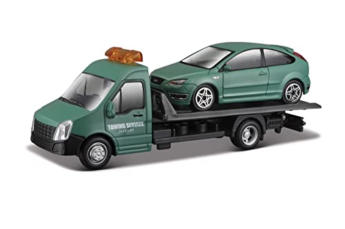 Bburago B18-31400 StreetFire Tow Truck Other License 1:43 STREET FIRE FLATBED TRANSPORT, Assorted Designs and Colours, Medium