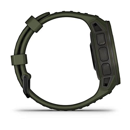 Garmin Instinct Solar Tactical, Solar-powered Rugged Outdoor Smartwatch with Tactical Features, Built-in Sports Apps and Health Monitoring, Moss Green