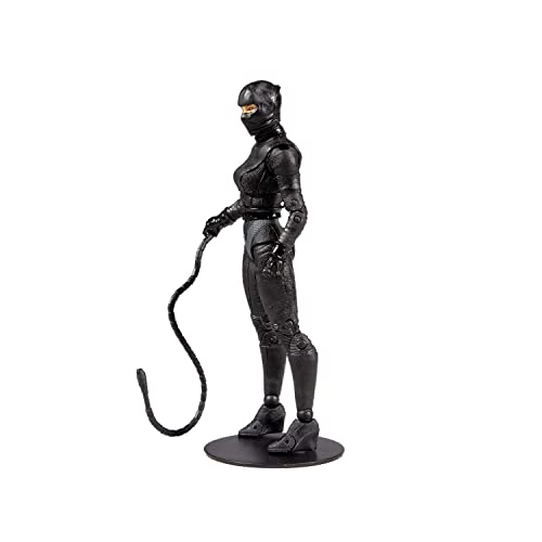 McFarlane Toys, 7-Inch DC Batman Catwoman Action Figure with 22 Moving Parts, Collectible DC Batman Movie Figure with Stand Base and Unique Collectible Character Card – Ages 12+