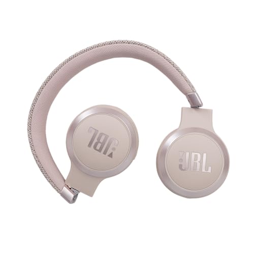 JBL Live 460NC - Wireless On-Ear Bluetooth headphones with Active Noise Cancelling technology and up to 50 hours battery life, in rose pink
