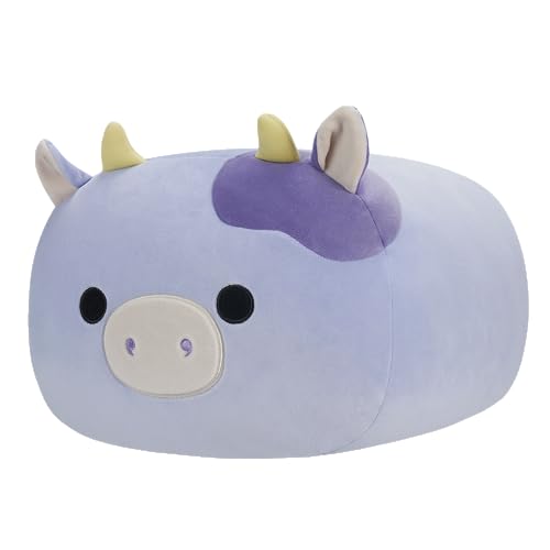 Squishmallows SQCR04185 Bubba-Purple Cow Stackables 12-Inch Medium-Sized Ultrasoft Official Kelly Toy Plush