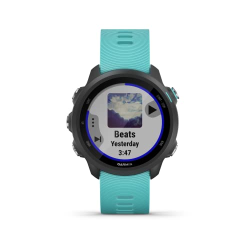 Garmin Forerunner 245 Music GPS Running Smartwatch, with music and running and training features, Aqua Band