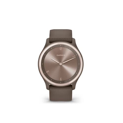 Garmin vívomove Sport, Hybrid Smartwatch with Health and Fitness functions, Hidden Touchscreen Display and up to 5 days battery life, Cocoa