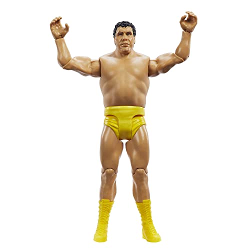 WWE Action Figure Andre the Giant WrestleMania Basics, Posable 6-inch Collectible for Ages 6 Years Old & Up, HKP85