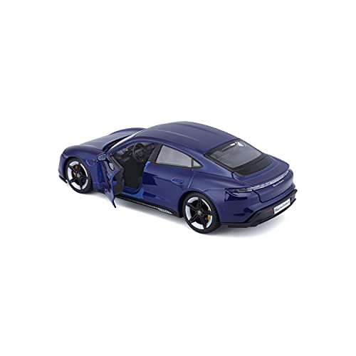 Bburago Porsche Taycan Turbo S in Blue 1/24 Scale (18-21098B)