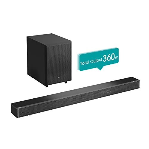 Hisense AX3120G 3.1.2 Channel 360W Dobly Atmos Soundbar with Wireless Subwoofer and Up Firing Speakers