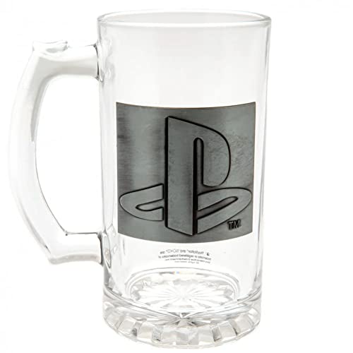 PLAYSTATION - Beer Glass 500ml Metal Badge - Logo