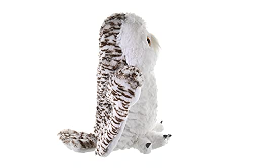 Wild Republic Snowy Owl Plush Soft Toy, Cuddlekins Cuddly Toys, Gifts for Kids, White, 30 cm