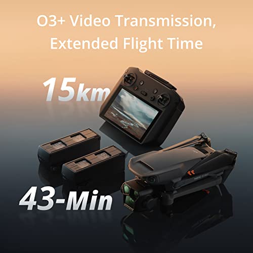 DJI Mavic 3 Pro Fly More Combo with DJI RC Pro (high-bright screen), 4/3 CMOS Hasselblad Camera, three Intelligent Flight Batteries, Charging Hub, ND Filters Set, and more, 4K Camera drone for adults