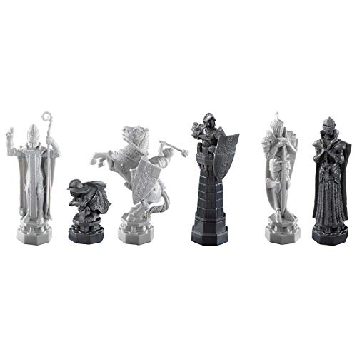 The Noble Collection Harry Potter Wizard Chess Set - Includes Chess Piece Storage Bags - Officially Licensed Harry Potter Film Set Movie - Gifts for Harry Potter Fans