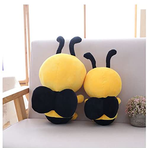 OUKEYI Bee Plush Toy,10" Bee Stuffed Animal,Soft Honeybee Plush Doll Gift for Honey Bee Decor 1st Birthday Bee Themed Party, 7.87 Inches(8 inch)