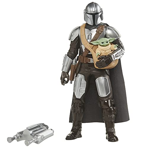 Star Wars Galactic Action The Mandalorian & Grogu Interactive Electronic 30-cm-scale Figures, Toys Children Aged 4 and Up