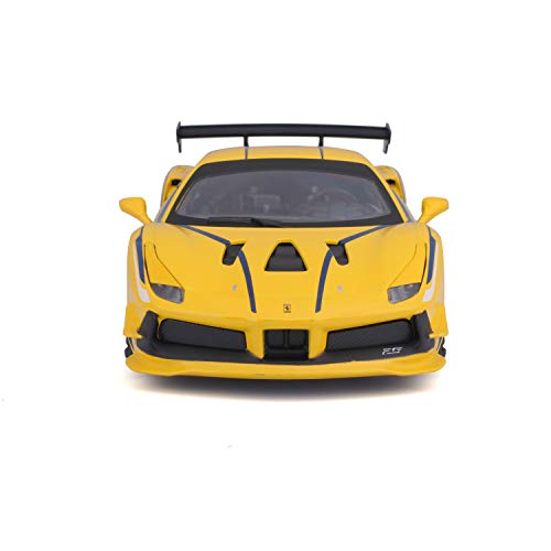 Bburago 18-26307 Ferrari Racing 488 Challenge 1:24 Scale Die-Cast Collectible Car, Yellow