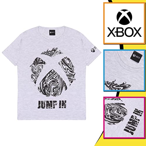 Xbox Jump in T-Shirt, Kids, 5-14 Years, Grey, Official Merchandise