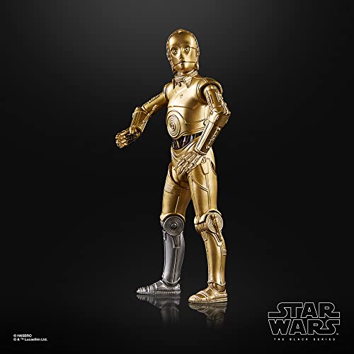 Star Wars Hasbro The Black Series Archive C-3PO Toy 6-Inch-Scale A New Hope Action Figure, Toys Kids Ages 4 and Up Multicolor, One Size, F4369