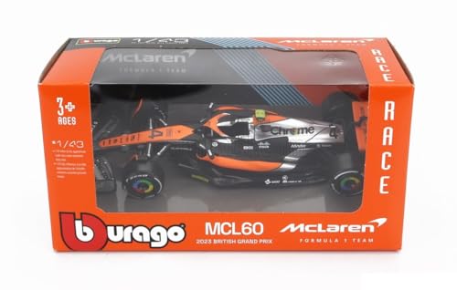 F1 McLAREN MCL60 2023 British GP - Formula 1 - LANDO NORRIS 4 - Scale 1:43 12 cm - Bburago 38087