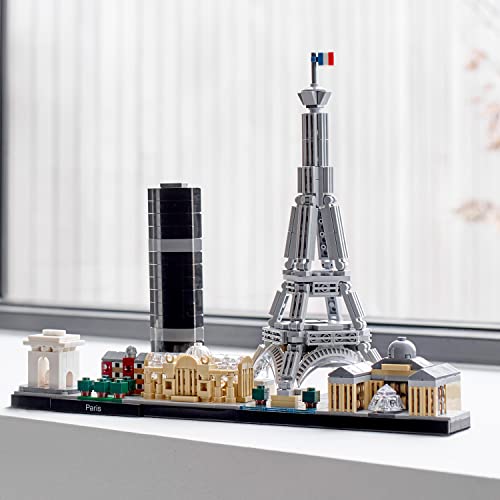 LEGO 21044 Architecture Paris Model Building Set for Adults with Eiffel Tower and The Louvre Model, Skyline Collection, Office Home Décor, Collectible Gift Idea for Women, Men, Her or Him