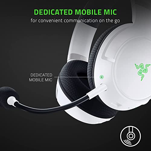 Razer Kaira Pro - Wireless Headset for Xbox Series X and Mobile Xbox Gaming (TriForce Titanium 50 mm Drivers, HyperClear Supercardioid Mic, Dedicated Mobile Mic) Mercury White