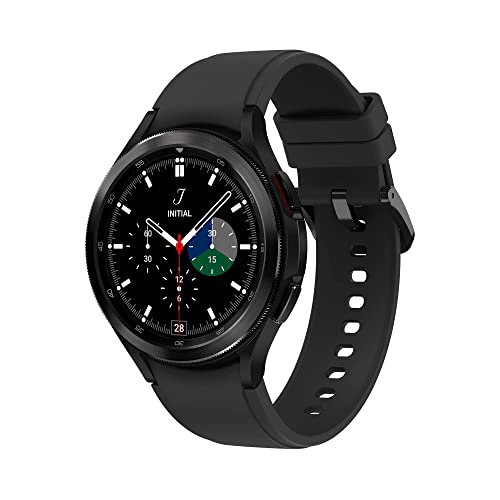 Samsung Galaxy Watch4 Classic Smart Watch, Rotating Bezel, Health Monitoring, Fitness Tracker, Bluetooth, 46mm, Black (UK Version) (Renewed)