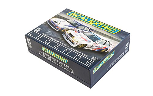 Scalextric C3693A Legends Touring Twinpack-Ford Sierra RS500 and BMW E30 Car, White