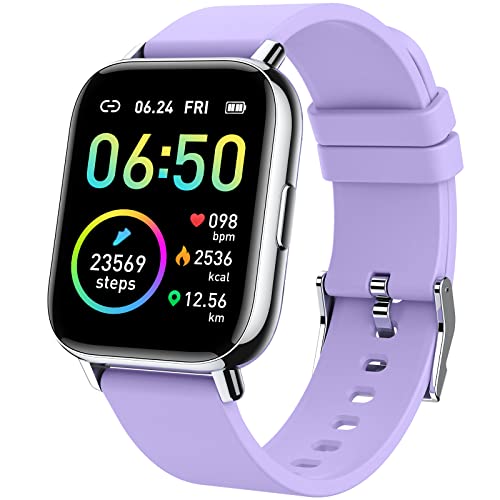 Smart Watch, Fitness Tracker 1.69" Touch Screen Fitness Watch with Heart Rate Sleep Monitor, Step Counter Watch for Women Men Activity Trackers IP68 Waterproof Smartwatch for iOS Android