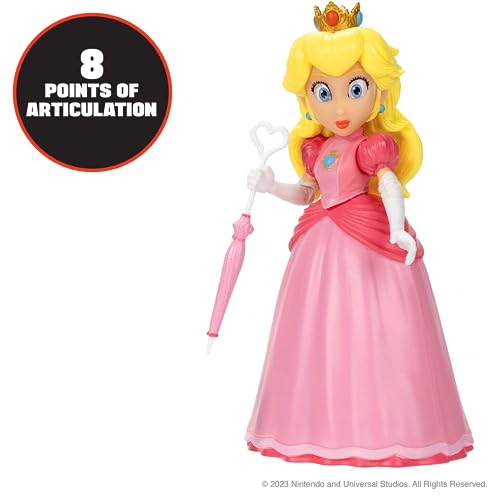 Super Mario Movie 5”/ 12.5cm Peach Action Figure with Umbrella Accessory