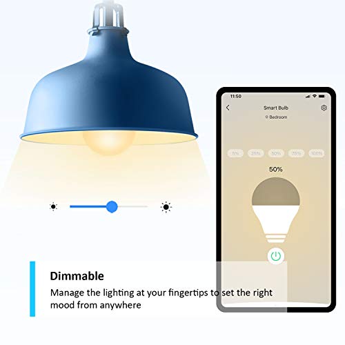 Tapo Smart Bulb, Smart Wi-Fi LED Light, B22, 9W, Energy saving, Works with Amazon Alexa and Google Home, Dimmable Soft Warm White, No Hub Required - Tapo L510B(2-pack)[Energy Class F]