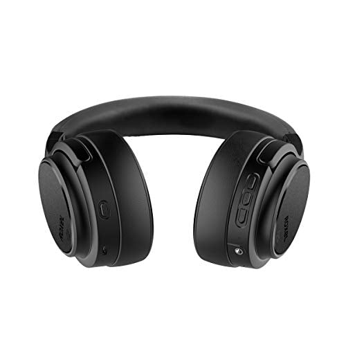 Roxel HD-NC60 Foldable Active Noise Cancelling Premium Wireless Over Ear Headphone, BT Compatible with Android and IOS Devices, Answer Incoming Calls with Built in Mic