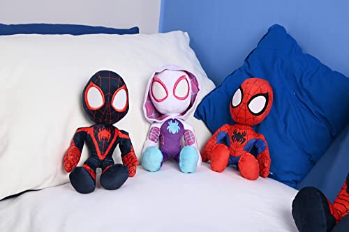 Spiderverse Ghost Spider Action Figure 25 cm Soft Toy with Glow in the Dark eyes