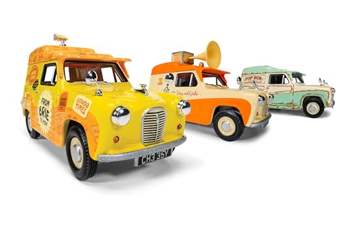 Corgi Hornby Hobbies LTD Cc80505 Wallace and Gromit Austin A35 Van Collection-Cheese Please, Top Bun, Spick and Spanmobile Tv Film Licensed Die-Cast Model, Multi, 1:43 Scale